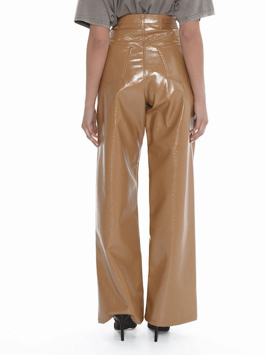 Women's Fabric Trousers Caramel