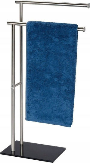 Wenko Double Wall-Mounted Bathroom Rail ​41x79cm Inox Gray