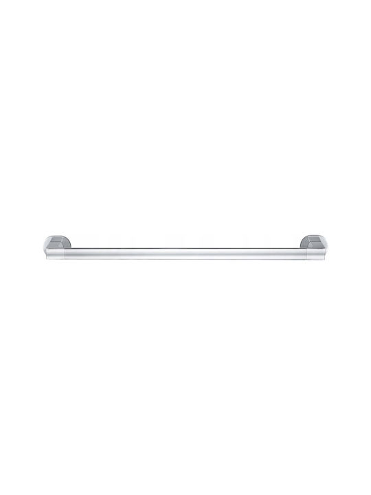 Wenko Towel Single Wall-Mounted Bathroom Rail Silver