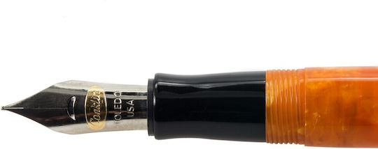 Conklin Broad Fountain Pen with Orange Ink