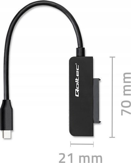 Qoltec 52269 Adapter Schwarz