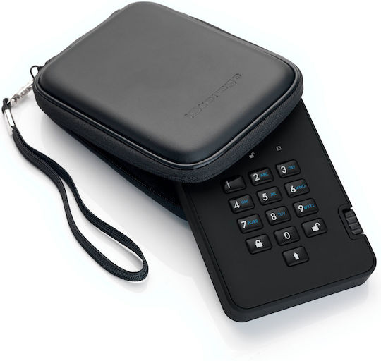 iStorage DiskAshur2 USB 3.0 Extern HDD 4TB 3.5" Negru