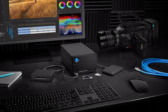 Lacie 2Big Raid Thunderbolt 3 Externe Festplatte 60TB Multi-Bay Schwarze