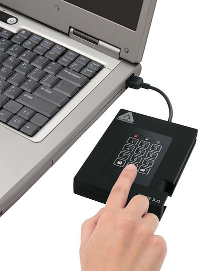 Apricorn Aegis Padlock Fortress USB 3.1 Εξωτερικός SSD 512GB 2.5" Μαύρο