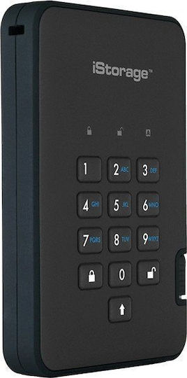 iStorage DiskAshur 2 SSD USB 3.1 500GB 2.5" Черен