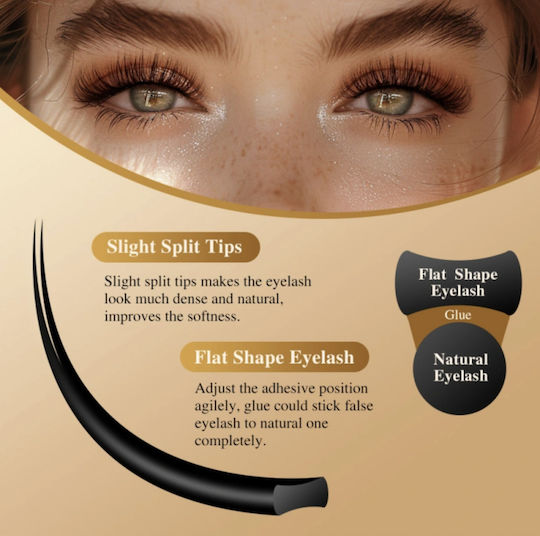 Nagaraku Air Series Double Tips Ellipse Eyelash Extension 0.20d Mix 8-15mm