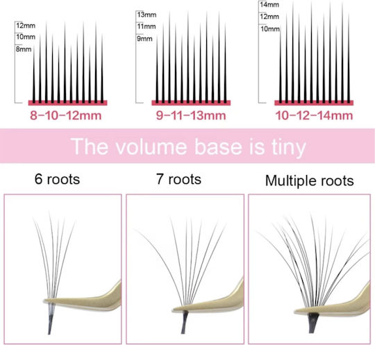 Nagaraku Easy Fanning Bloom Eyelash Extension 0.03c 8-10-12mm