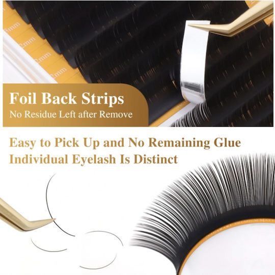 Nagaraku Air Series Double Tips Ellipse Eyelash Extension 0.15d Mix 8-15mm