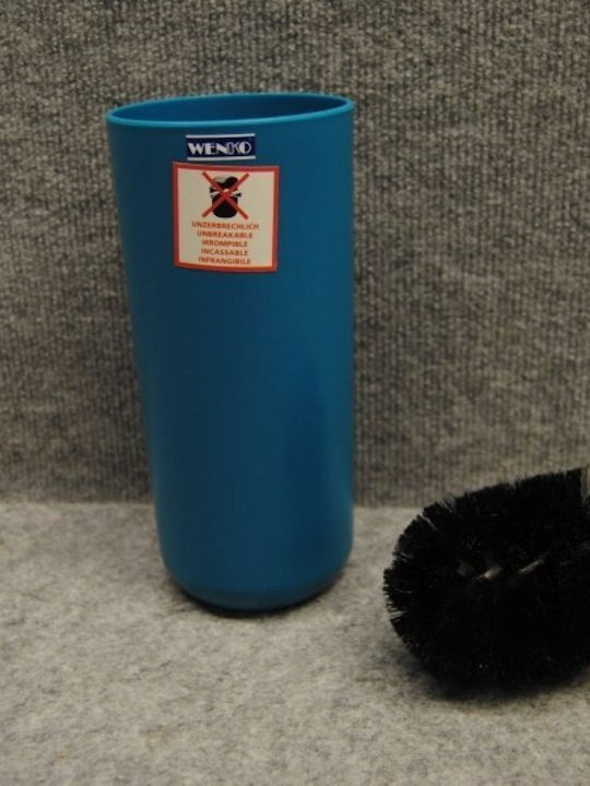 Wenko Brasil 212251121 Metallic Toilet Brush Turquoise