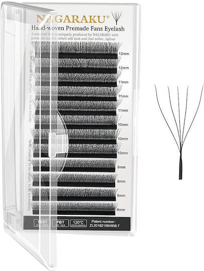 Fans Eyelashes Nagaraku 5d W 0.07c 7mm