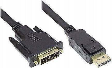 Good Connections Кабел DVI-D мъжки - DisplayPort мъжки 5м Черен (DP-DVI5)