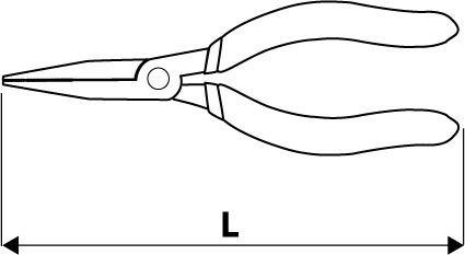 Topex Pensetă Drepte Lungime 130mm