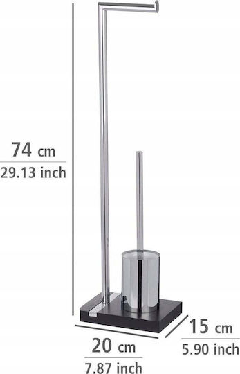 Wenko Badezimmer-Accessoire-Set Kunststoff Schwarz