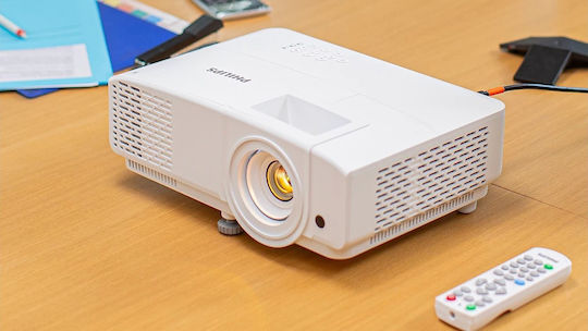 Philips ProPix 860 PRX860/INT Projektor DLP Full HD LED-Lampe mit Eingebauten Lautsprechern Weiß