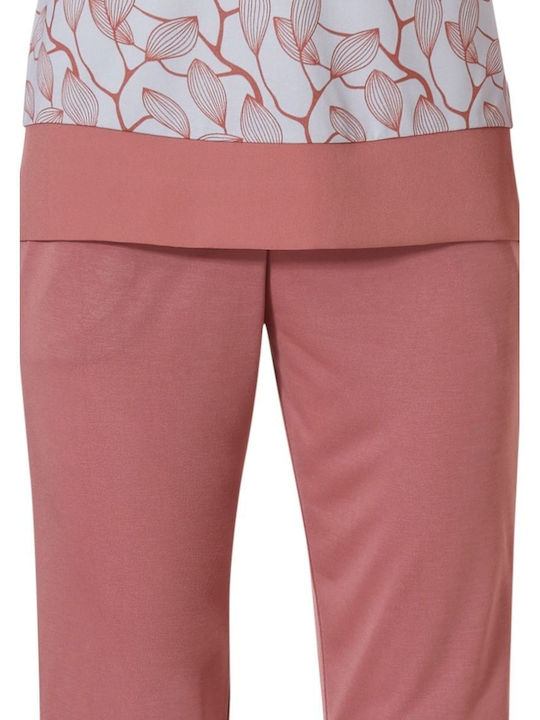 Pastunette Winter Damen Pyjama-Set Coral-lilac