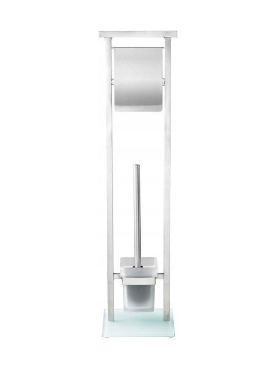Wenko Wenko Glass Bathroom Accessory Set Silver