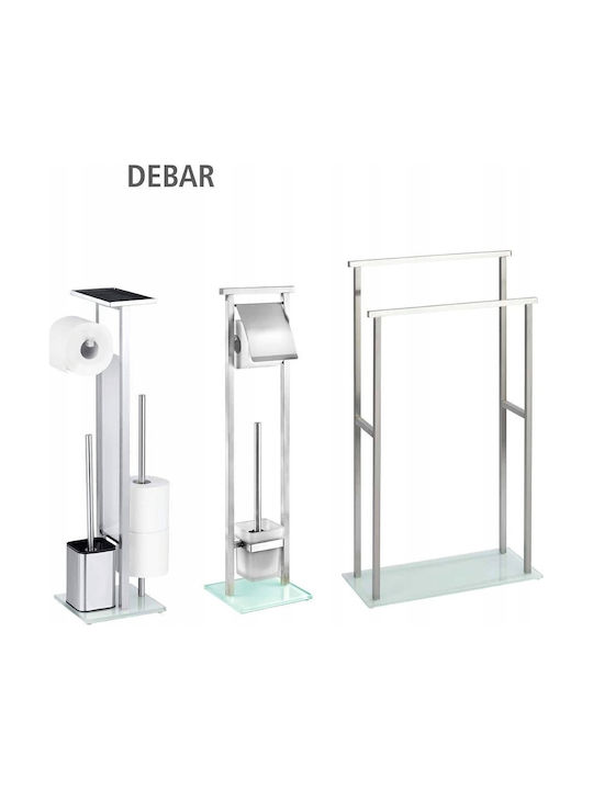 Wenko Wenko Glass Bathroom Accessory Set Silver