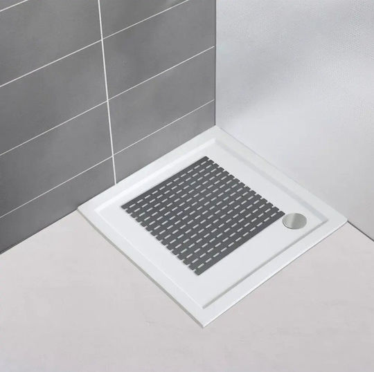 Wenko Shower Non-slip with Suction Cups Gray 54x54εκ.