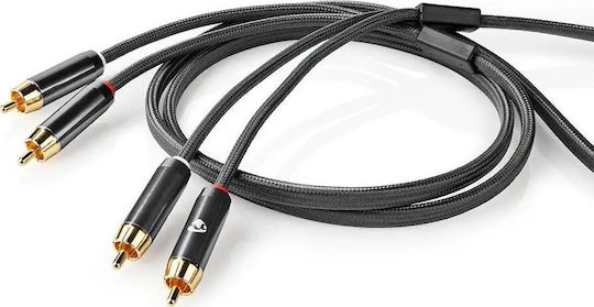Nedis Profigold Кабел 2x RCA мъжки - 2x RCA мъжки 5м