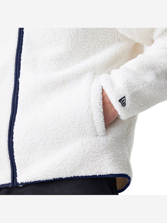Men's Cardigan with Hood White