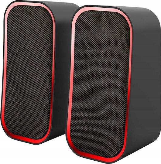 SpeedLink Token Ηχεία Υπολογιστή 2.0 με RGB Φωτισμό και Bluetooth Ισχύος 6W Μαύρα