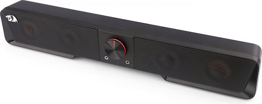Redragon GS570 Computerlautsprecher mit RGB-Beleuchtung und Bluetooth Leistung 1.5W in Schwarz Farbe