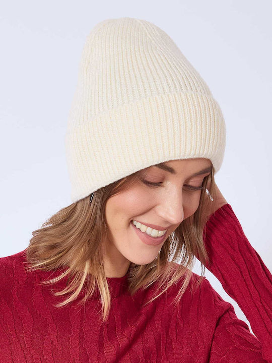 Celestino Women's Beanie Solid Light Beige