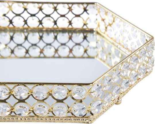Beliani Glass Oval Decorative Tray