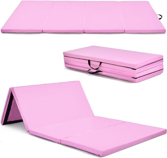 Costway Klappbares Trainingsmatte Pilates Rosa