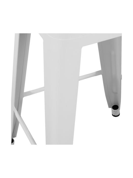 Stool for Bar Outdoor MELITA White 43x43x67cm