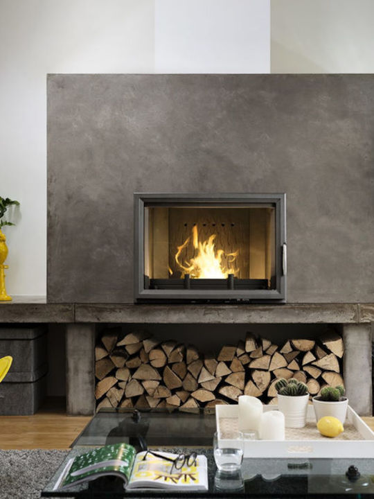 Invicta Foyer 800 Grande Vision Ενεργειακό Τζάκι Ξύλου 12kW Ίσιο με Ανοιγόμενη Πόρτα