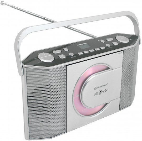 Soundmaster RCD1755 Преносима Аудиосистема с CD / Радио Сребрист