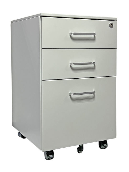 Kleiderschrank Büro mit Schloss Grey 40x45x64cm