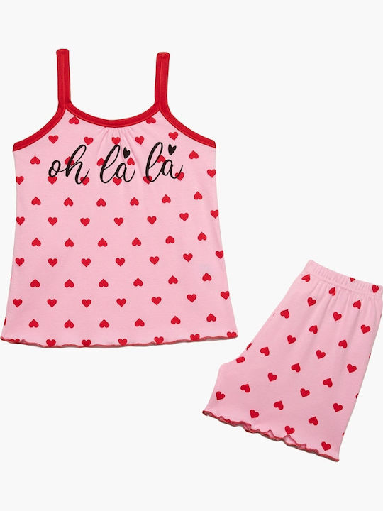 Minerva Kids' Pajamas Summer Pink Oh La La