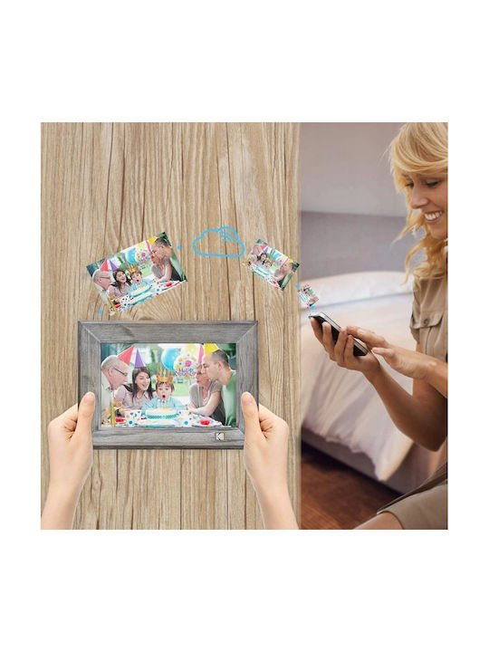 Kodak Цифрова рамка 10" Резолюция 1280x800 с WiFi Сив SB6823