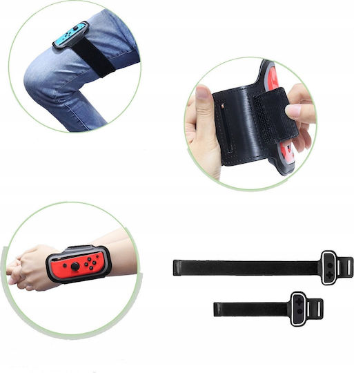 Jys Set 12x Sport Accessories Kit for Switch / Switch OLED in Black color