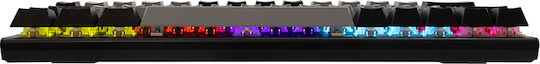 White Shark WAKIZASHI 2 Gaming Mechanische Tastatur mit Benutzerdefiniert Blau Schaltern und RGB-Beleuchtung (Englisch US) Grey/Black