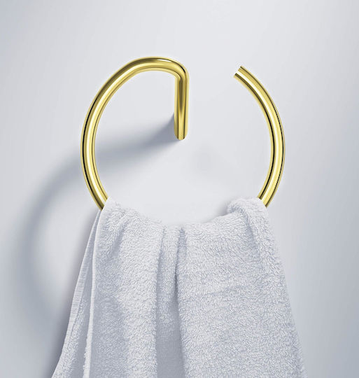 Deante Plastic Bathroom Curtain Rings Gold 12pcs