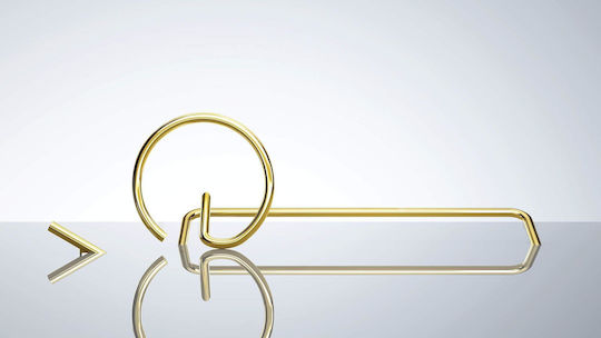 Deante Plastic Bathroom Curtain Rings Gold 12pcs