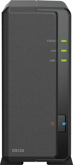 Synology DiskStation DS124 & 12TB Plus Series HDD NAS 12TB HDD/SSD