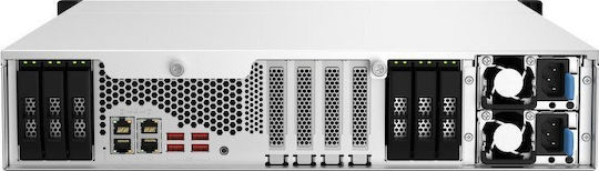 QNap TS-H1887XU-RP-E2336-32G NAS Rack με 18 θέσεις για HDD/SSD και 2 θύρες Ethernet