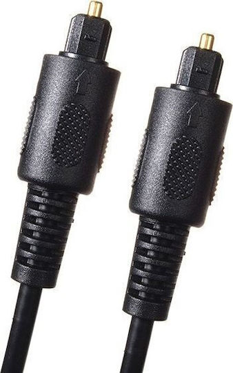 Maclean Energy Optical Audio Cable TOS male - TOS male Μαύρο 1m (MCTV-639)