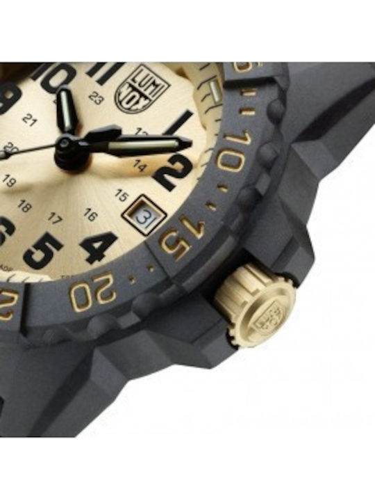 Luminox Seal Diver Men's Watch 45mm Battery With Black Rubber Strap