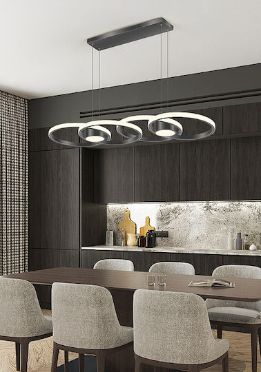 ArkoLight Pendant Light Black 88cm