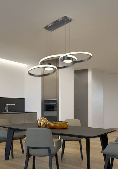 ArkoLight Pendant Light Black 88cm