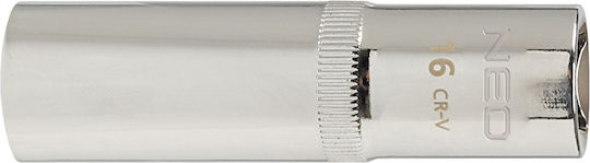 Neo Tools Καρυδάκι Εξάγωνο Μακρύ με Καρέ Υποδοχής 1/2" Διάμετρος 1/2"