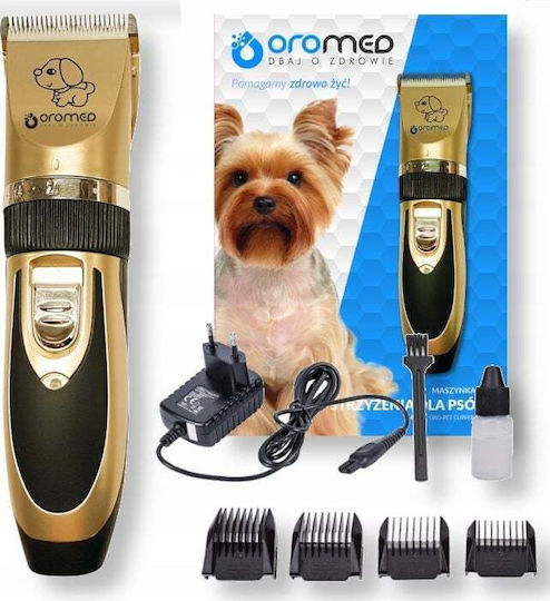 Oromed Dog Grooming Clippers Rechargeable Oromed Oro-pet Clipper Gold