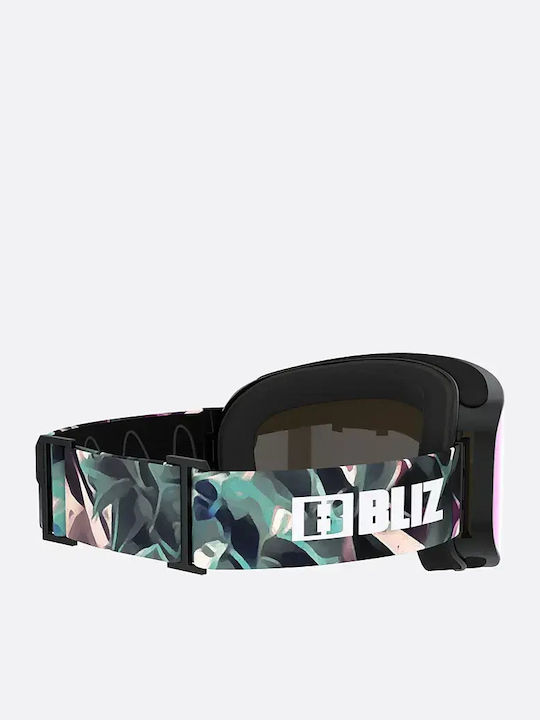 Bliz Μάσκα Σκι & Snowboard Ενηλίκων Ροζ με Φακό σε Μαύρο Χρώμα