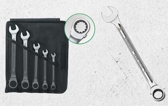 Stahlwille Ratchet Комплект Ключови Инструменти 8-19мм 5 Бройки 96411705