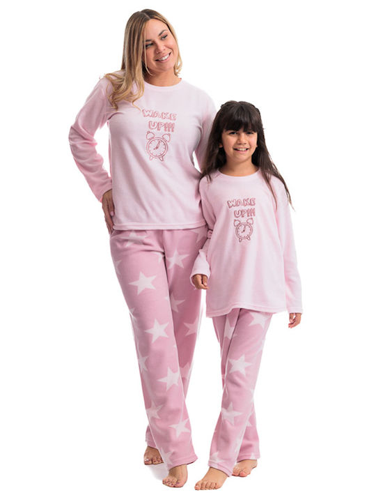 Sexen Pijama pentru copii De iarnă Fleece Roz